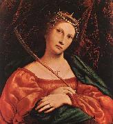 Lorenzo Lotto St Catherine of Alexandria Spain oil painting artist